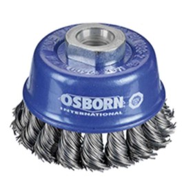 Osborn 9908608132 - Cepillo taza acero alambre trenzado,tuerca M14, filamento ø0.35mm(75x(25+2