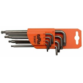 Juego de 8 llaves acodadas largas Torx + Torx de seguridad ATM Llaves & Vasos