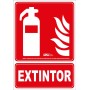 Senal extintor PVC A ASA010 ATM Senalización