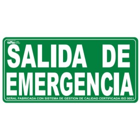 Senal salida de emergencia PVC A ASA190 ATM Senalización