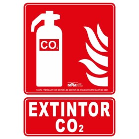 Senal extintor CO2 PVC B ASB020 ATM Senalización
