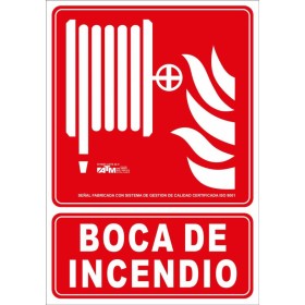 Senal boca de incendio PVC B ASB040 ATM Senalización