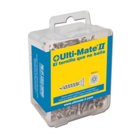 ULTI-MATE II B40060L - Tornillo de alto rendimiento Zincado en caja L de 40 uds (4,0x60mm)