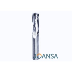 Fresa helicolidal Z-3 Positivo Diámetro: 12 mm - Largo Corte 52 mm - Mango: 12 mm Joansa
