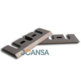 Cuchilla HSS para cepillo portatil afilable Largo: 82 mm - Alto: 25 mm - Grueso: 3.2 m Joansa