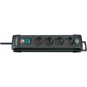 Base de tomas múltiples Premium-Line negra 4 Brennenstuhl