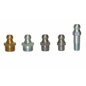 Engrasadores hidráulicos rectos DIN 71412 tipo H1 R.1/4-28 SAE x L.24 x Ø7 acero (25 uds) Umeta